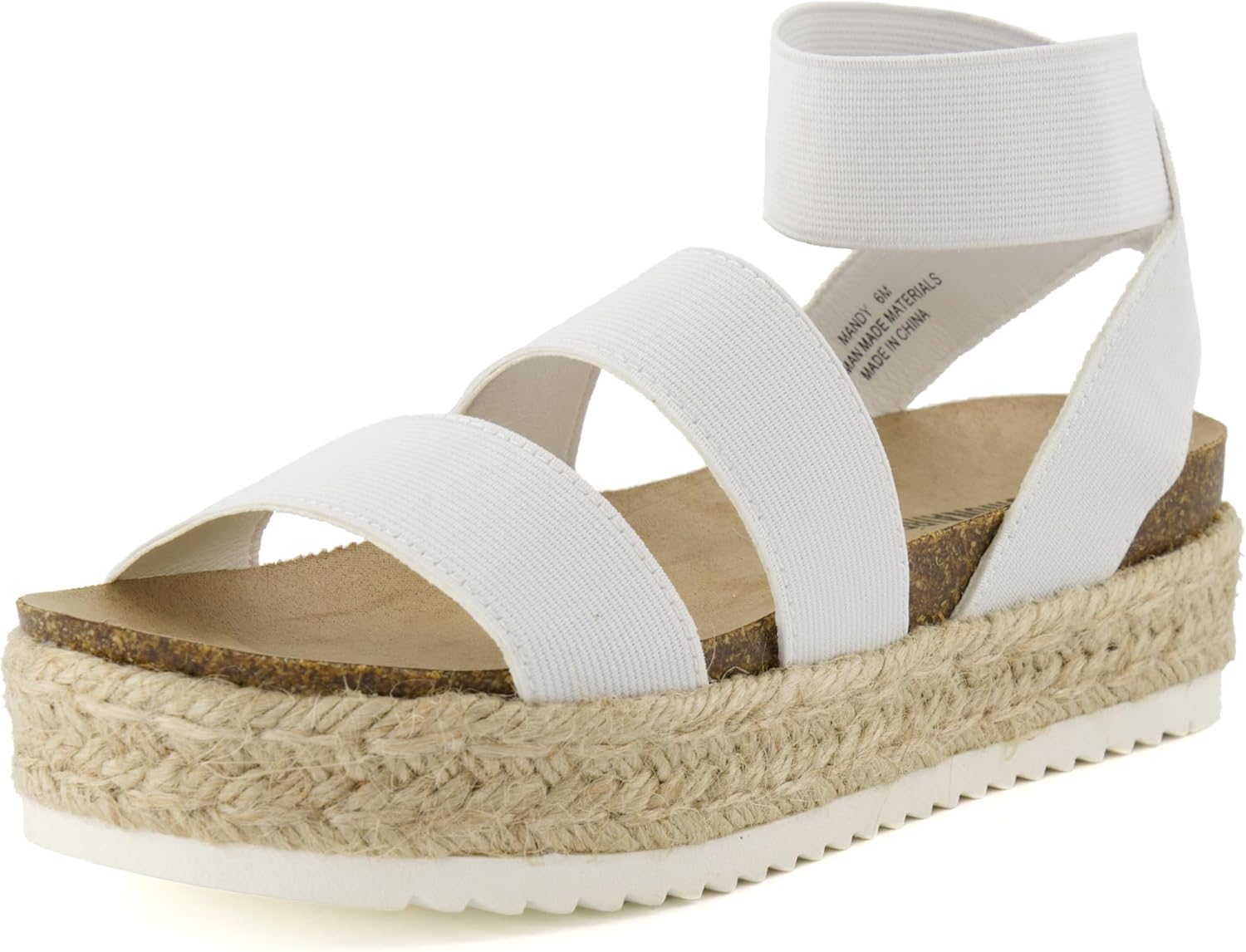 CUSHIONAIRE Women's Mandy Cork Espadrille Platform Sandal, Special Strappy Wedge...