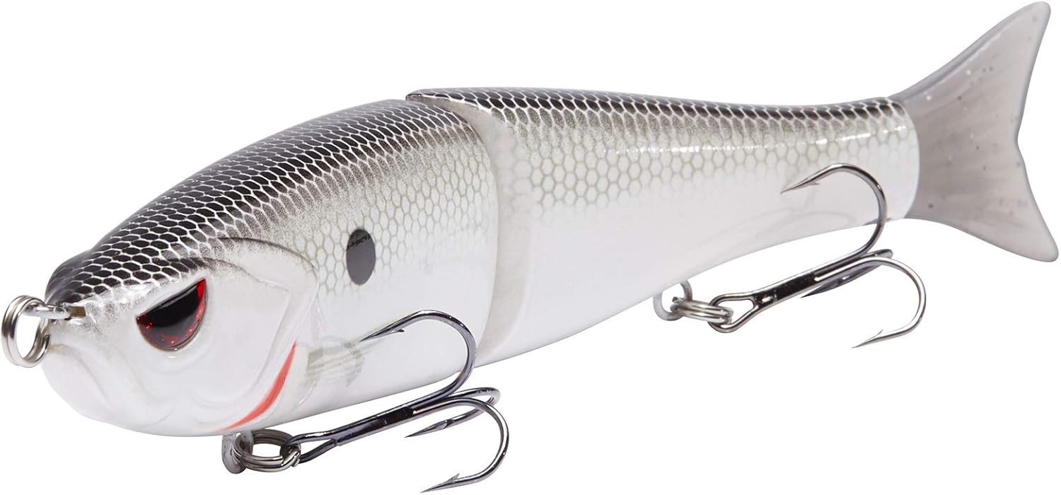 Bassdash SwimShad Glide Baits, Special Jointed Swimbait for Bass Pike Salmon Tro...