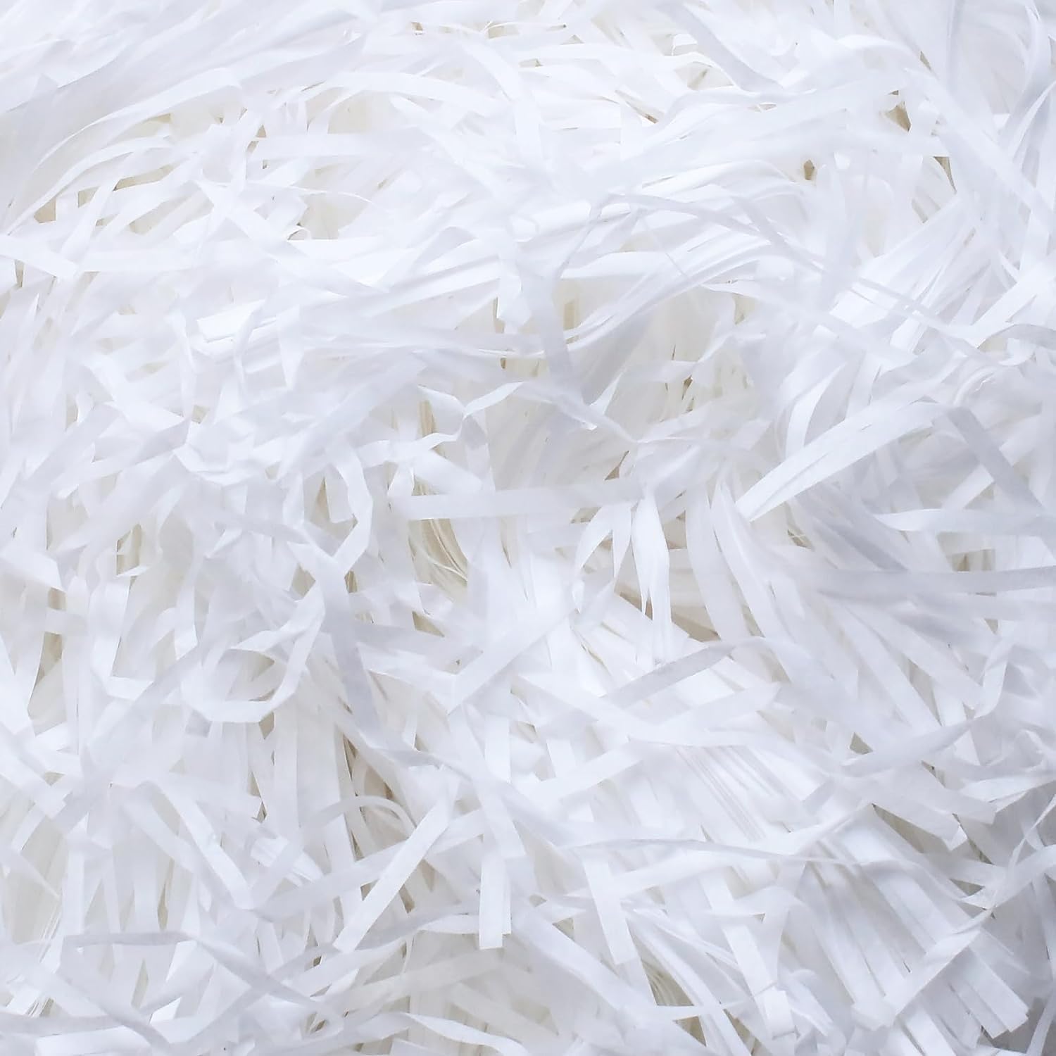 500 g White Shredded Tissue Paper for Gift Boxes Stuffing, Hampers Filling and P...