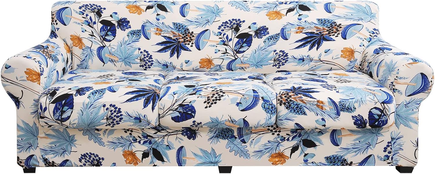 Hyha Couch Cover, Special Sofa Covers Floral Pattern, Stretch Sofa Slipcovers, P...
