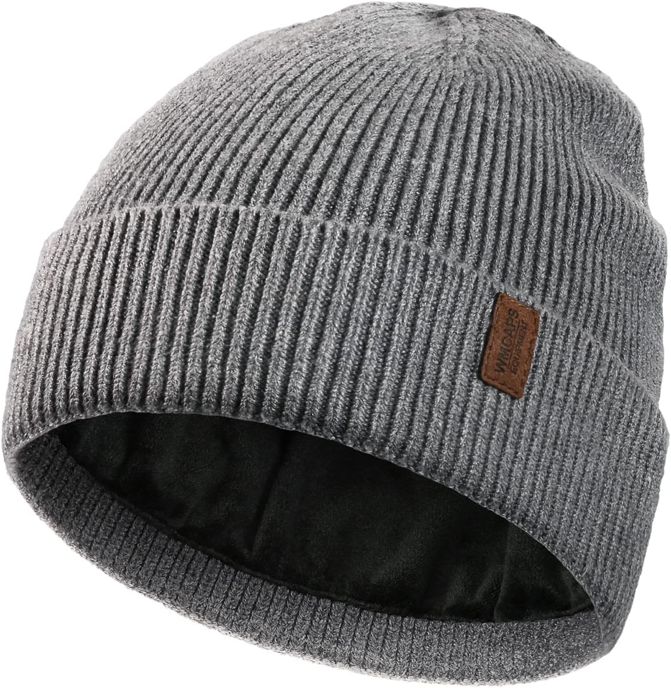 Wmcaps Winter Beanie for Men Women, Fleece Lined Beanie Soft Warm Knit Hat Ski S...