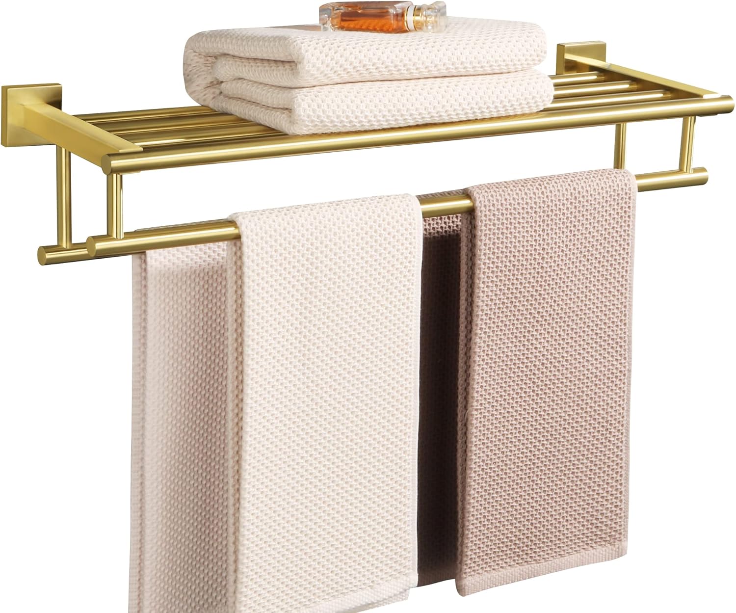 Alise Towel Rack,Towel Hanger with Double Towel Bars,Wall Mount Tower Holder for...