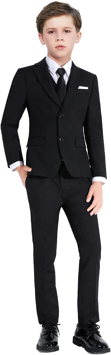 Boys Slim Fit Suits for Boys Suit Set Boy Dresswear Ring Bearer Outfit Kids Suit...