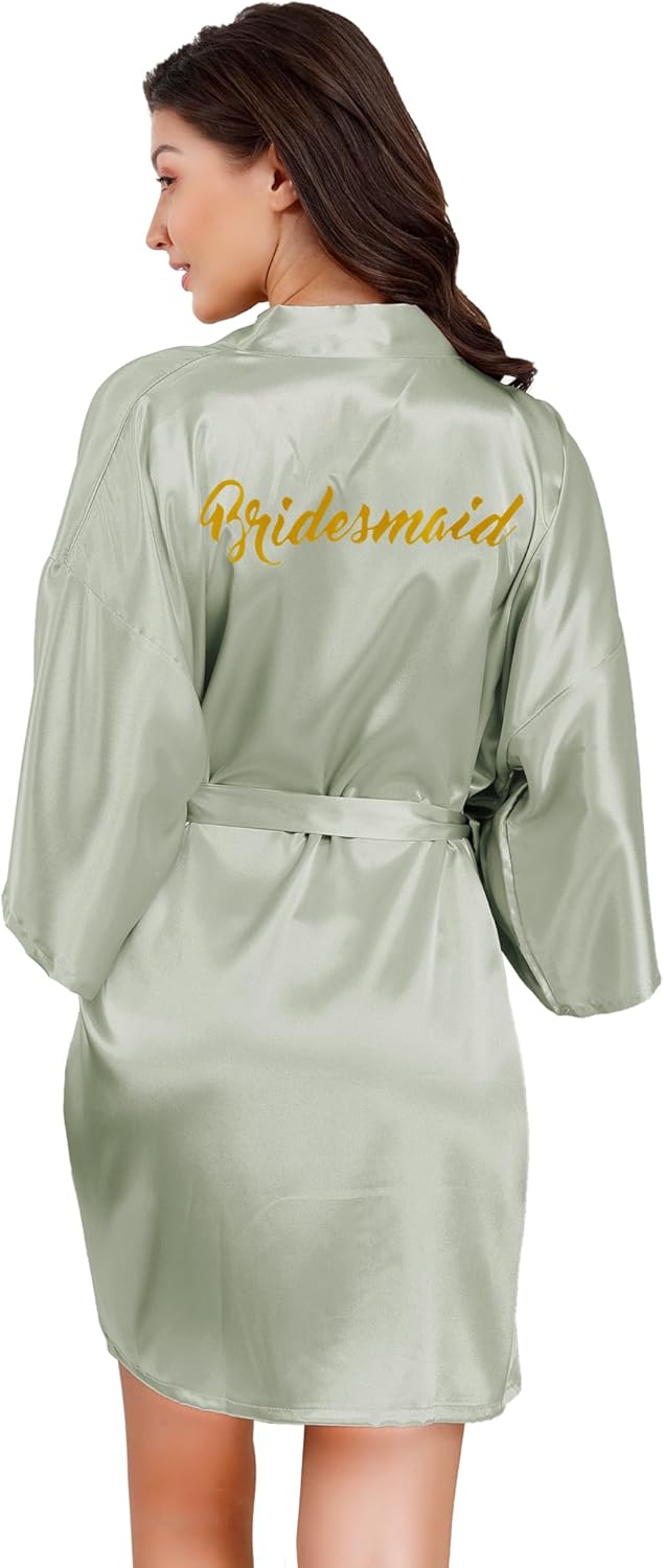 EPLAZA Bride Bridesmaid Robes, Special Robes for Wedding Bridal Party, High-Qual...