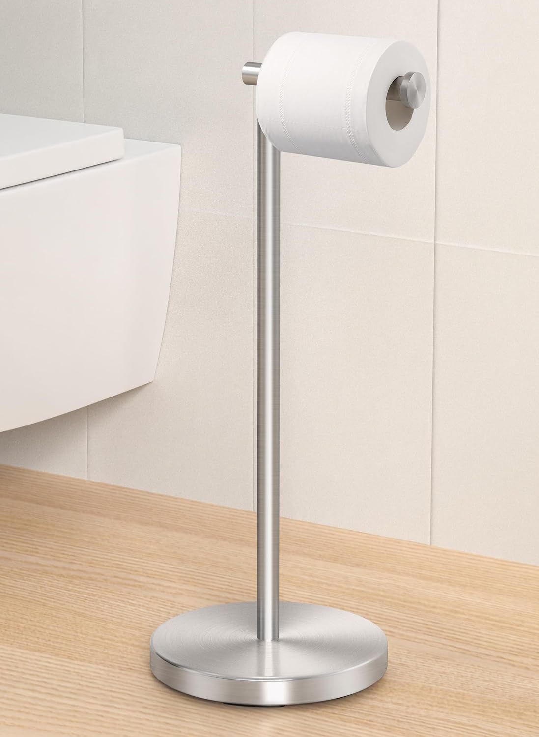 KES Toilet Paper Holder Stand, Special SUS 304 Stainless Steel Rustproof Pedesta...