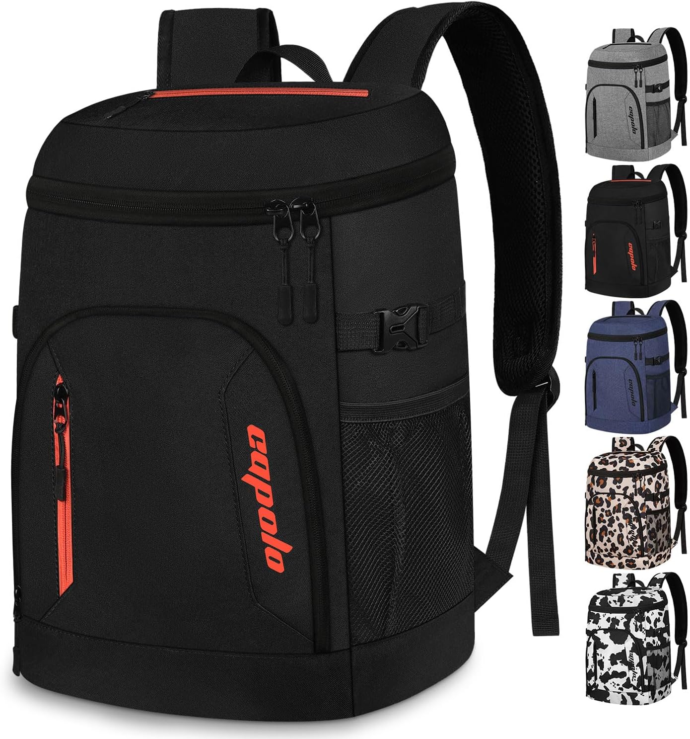 Capolo Cooler Backpack 30 Cans, Insulated Backpack Cooler Leak Proof Large Capac...