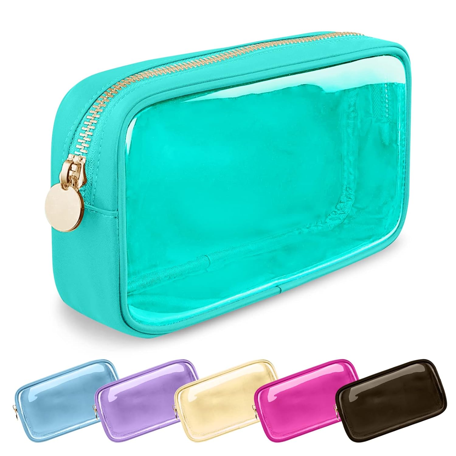 , Clear Small Makeup Bag, Special Nylon Zipper Makeup Bag, Innovative Compact Tr...