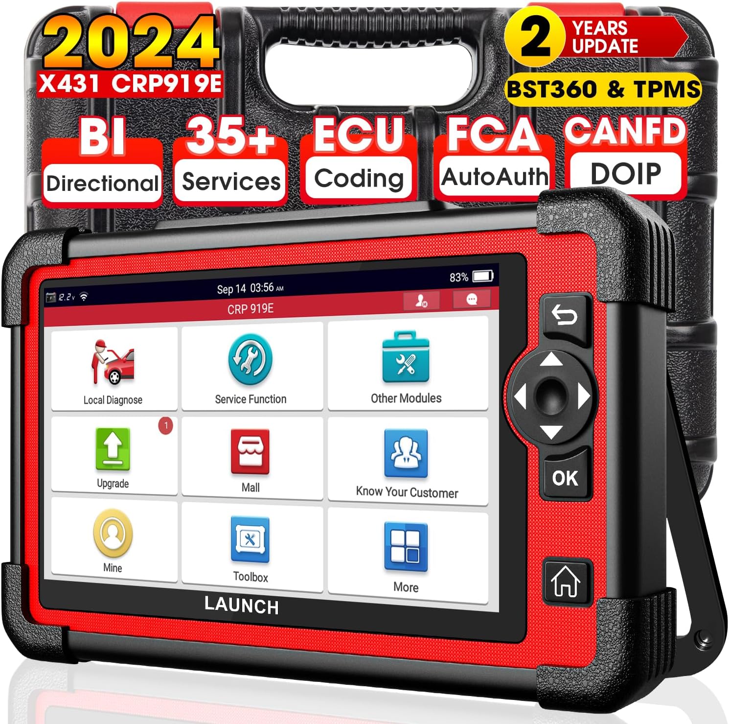 LAUNCH X431 CRP919E Elite OBD2 Scanner, 2024 Bidir...