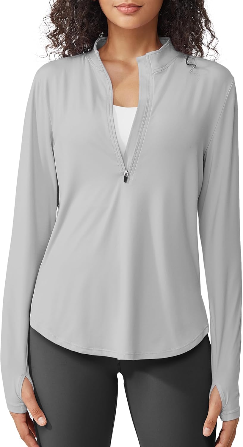 G4Free Women's UPF 50 Sun Shirts, Special Lightweight Golf Shirts, Quick-Dry Wor...