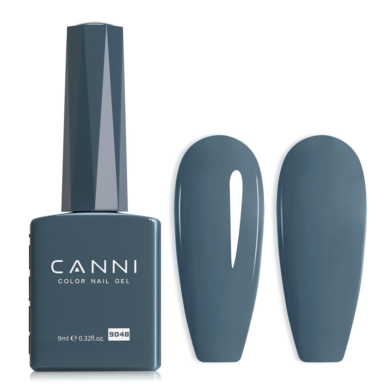 CANNI Slate Blue Gel Nail Polish, Special Gel Polish with Deep Navy Baby Blue Co...