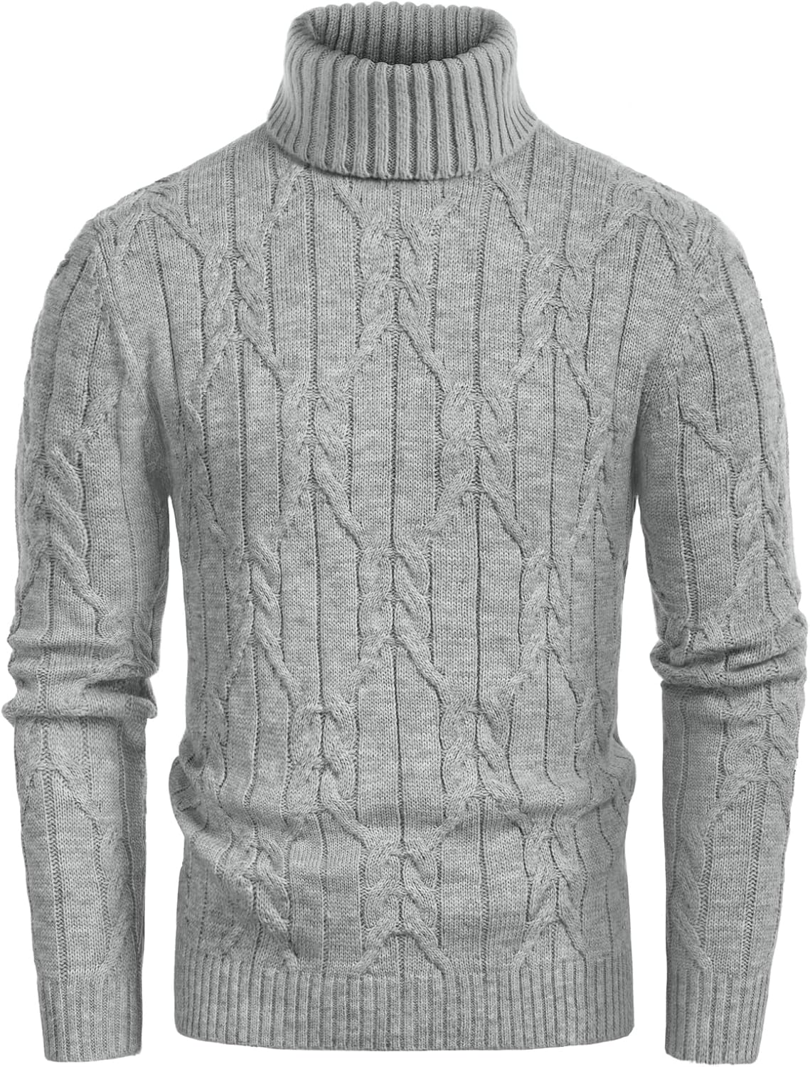 GRACE KARIN Men's Sweaters, Special Turtleneck Pullover Sweater for Long Sleeve...