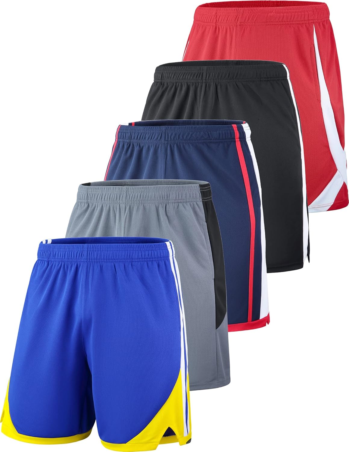 Liberty Imports 5 Pack Men's Quick Dry Athletic Shorts, Special Activewear with...
