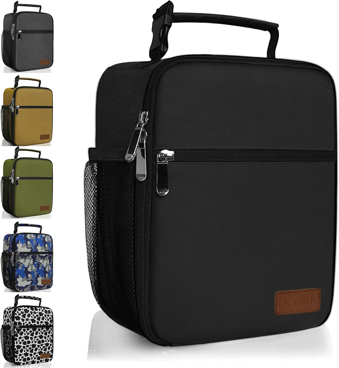Deosk Lunch Bag Reusable Small Lunch Box for Men Women Insulated Portable Lunchb...