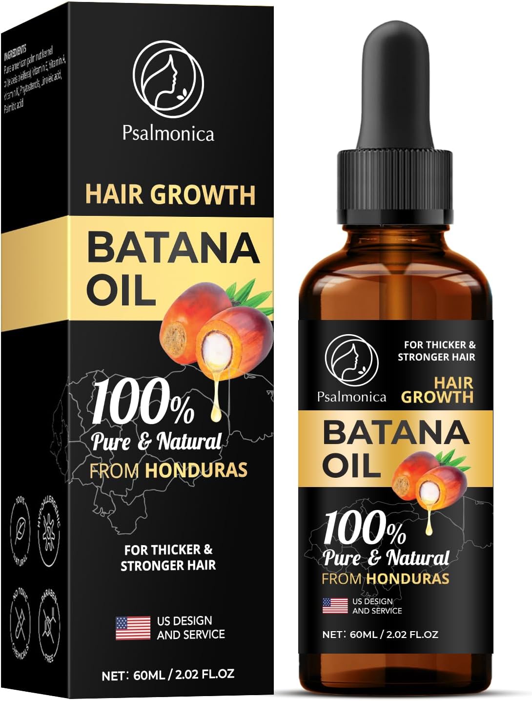 Batana Oil for Hair Growth: Raw Batana Oil Dr Sebi Organic from Honduras - Vegan...