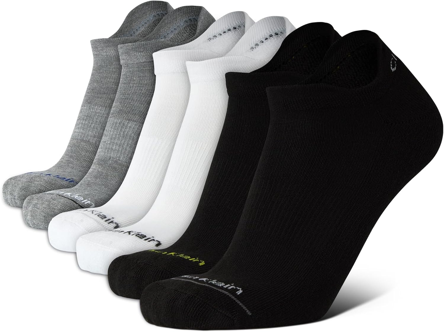 Calvin Klein Men’s Socks, Special No Show Low Cut Cushioned Athletic Socks, Inno...