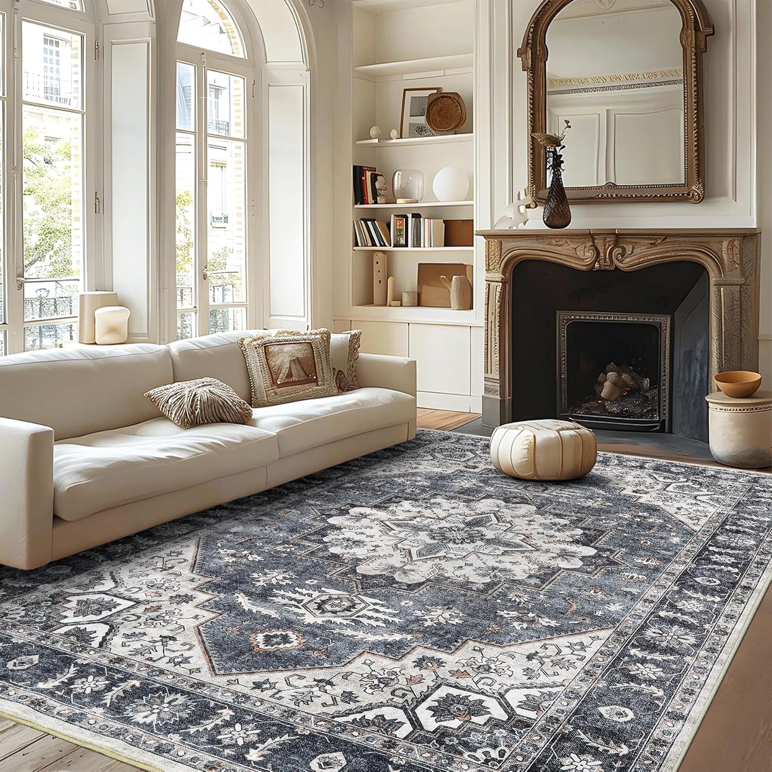 **Best** 8x10 Area Rugs, **Special** Washable Boho Rugs, **High-Quality** Non-Sl...