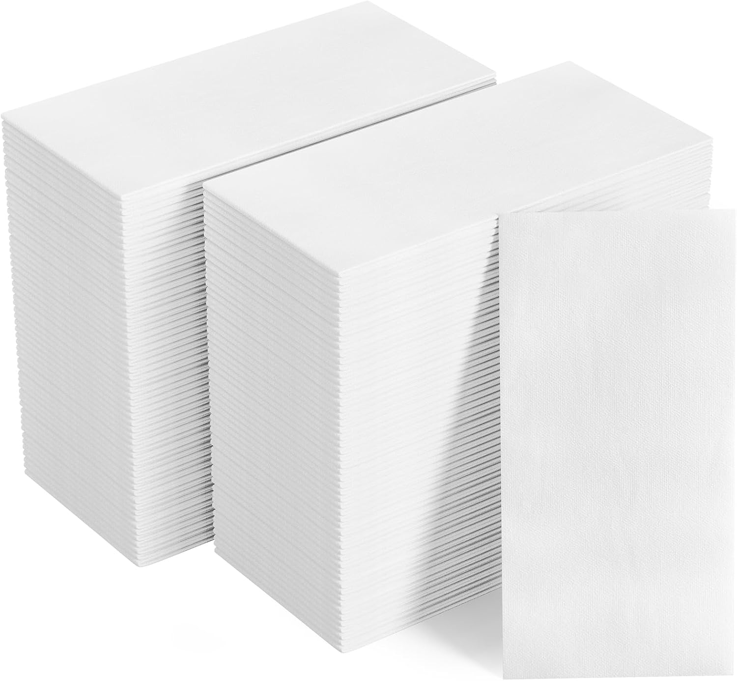 FOCUSLINE 480 Disposable Bathroom Napkins, Linen-Feel Paper Guest Towels, Soft a...