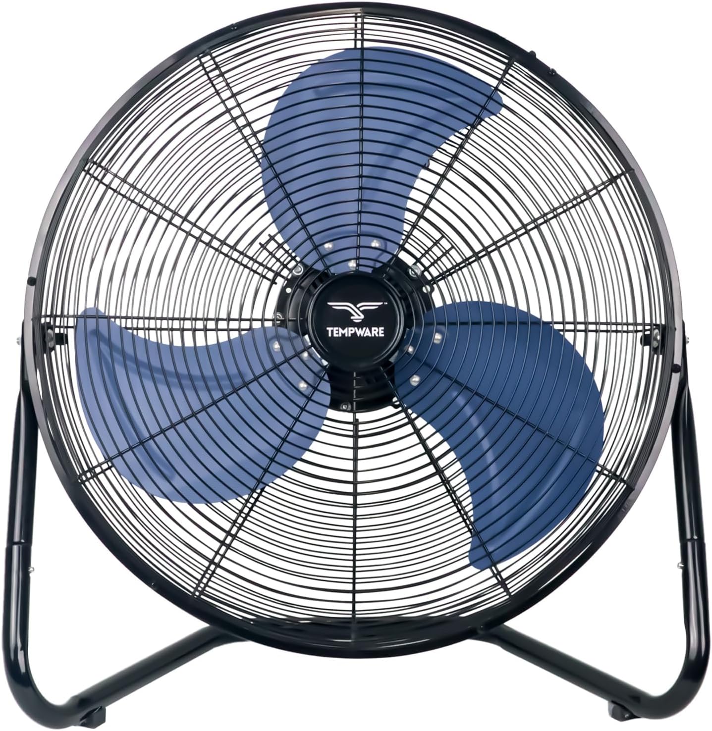 20 Inch High Velocity Industrial Floor Fan, 3-Speed Heavy Duty Metal Cradle Floo...