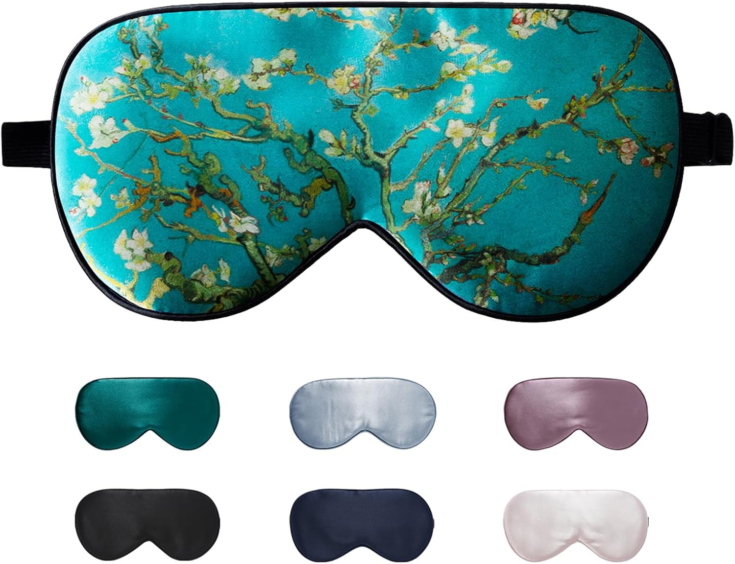 LaCourse 100% Natural Mulberry Silk Eye Mask for Sleeping with a Travel Pouch, B...