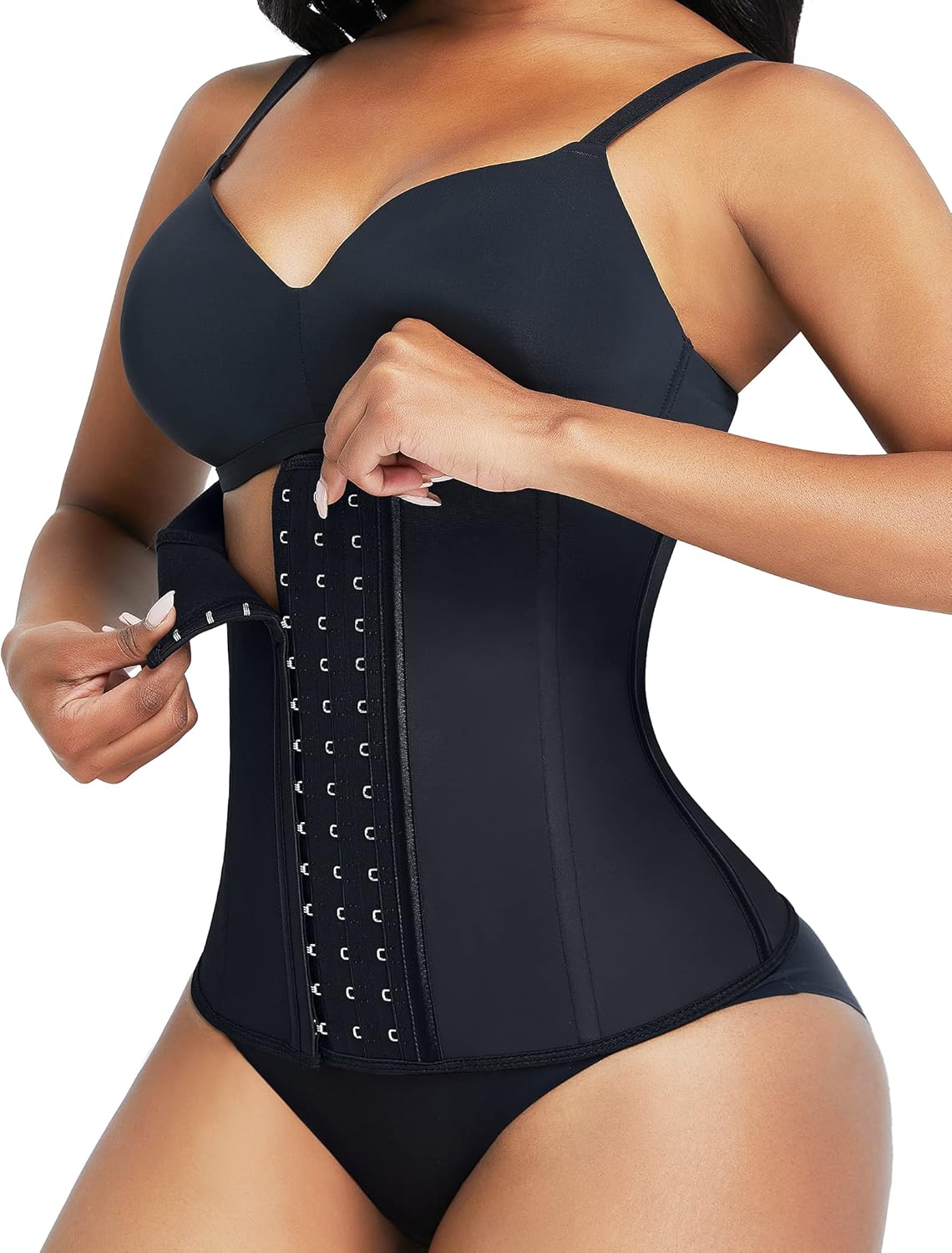 FeelinGirl Waist Trainer for Women Tummy Control Workout Slimming Body Shaper Bl...