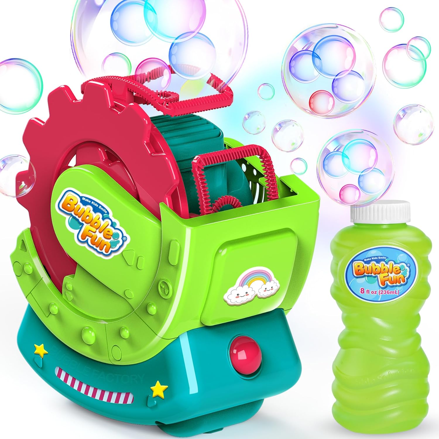 Bubble Machine for Toddlers Kids, Special Bubble Blower, with 8oz Bubble Solutio...