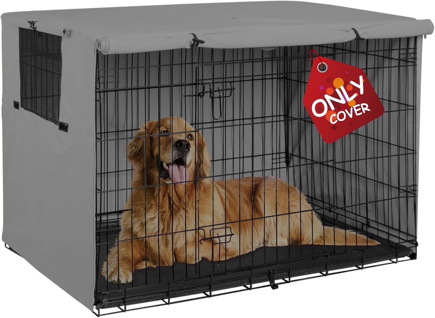 Explore Land 42 inches Dog Crate Cover - Durable Polyester Pet Kennel Cover Univ...