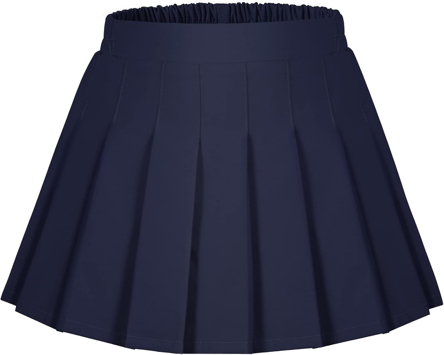 Auranso Girls Pleated Skirt Kids Tennis Elastic Waist Uniform Plaid Skirt 4-14 Y...