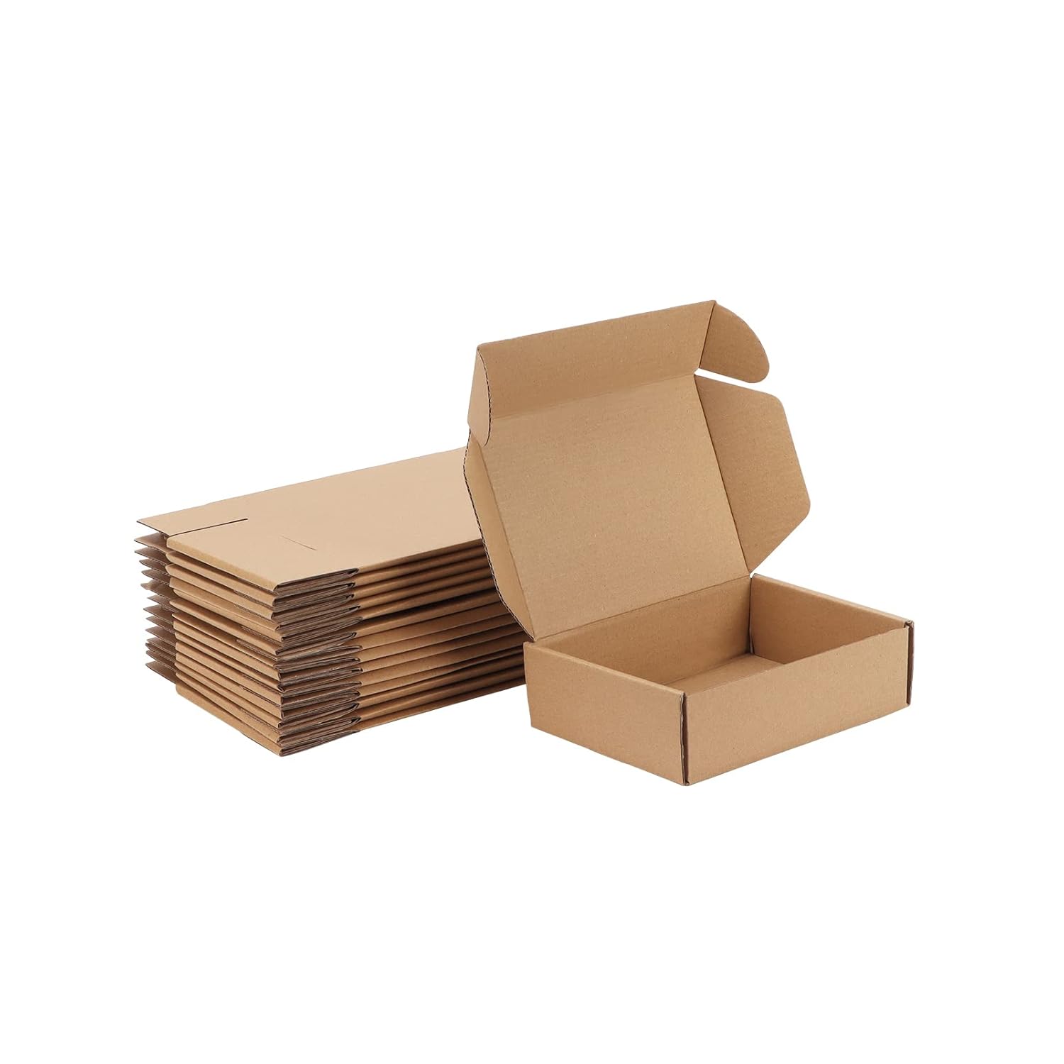 HORLIMER 20 Pack Small Cardboard Boxes, 7x5x2 inches Brown Corrugated Shipping B...