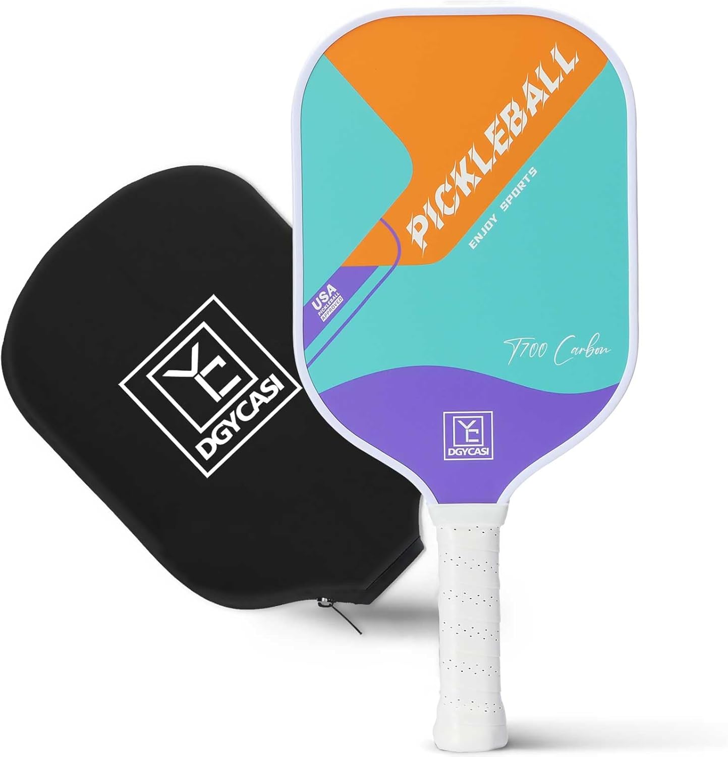 YC DGYCASI 16mm Pickleball Paddles Professional, USAPA Approved, T700 Carbon Fib...