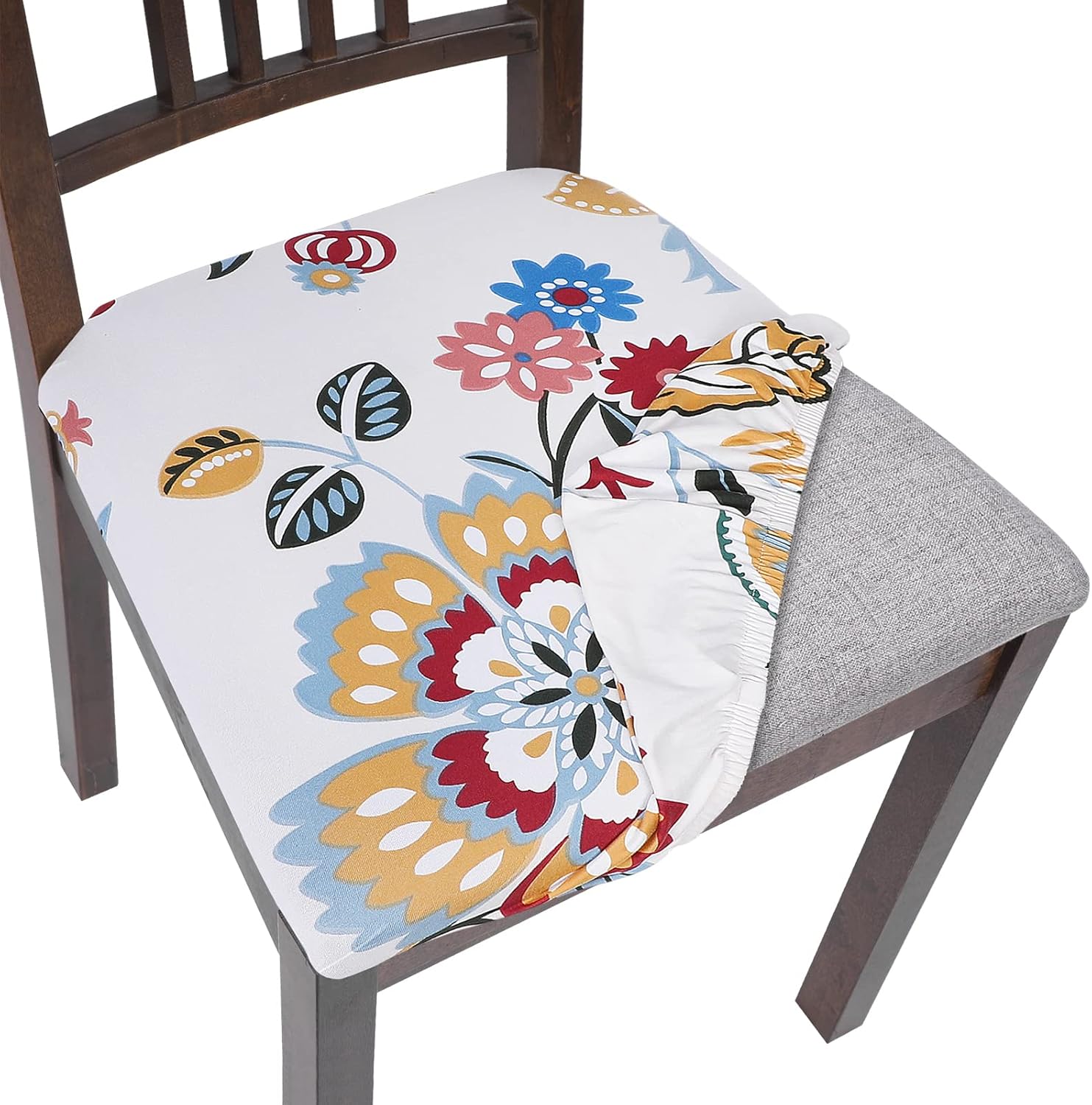 SearchI Seat Covers, Unique Chair Seat Covers for Dining Room, Removable Washabl...