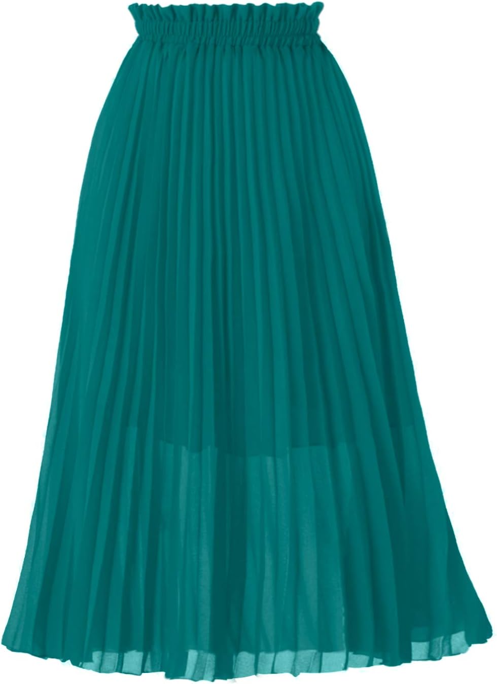 GOOBGS Women's Skirt, Special Pleated A-Line High Waist Skirt, Affordable Midi S...