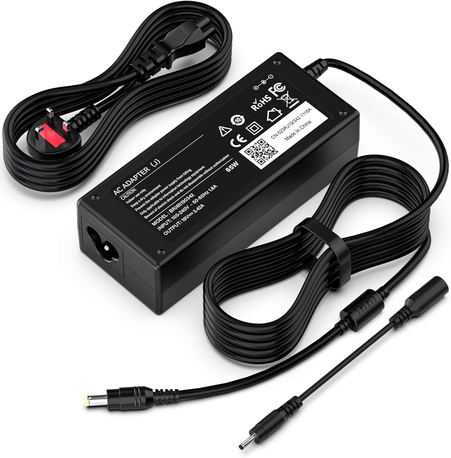 65W Acer Laptop Charger, 19V 3.42A Power Supply Cable Adapter for Acer Aspire 1...