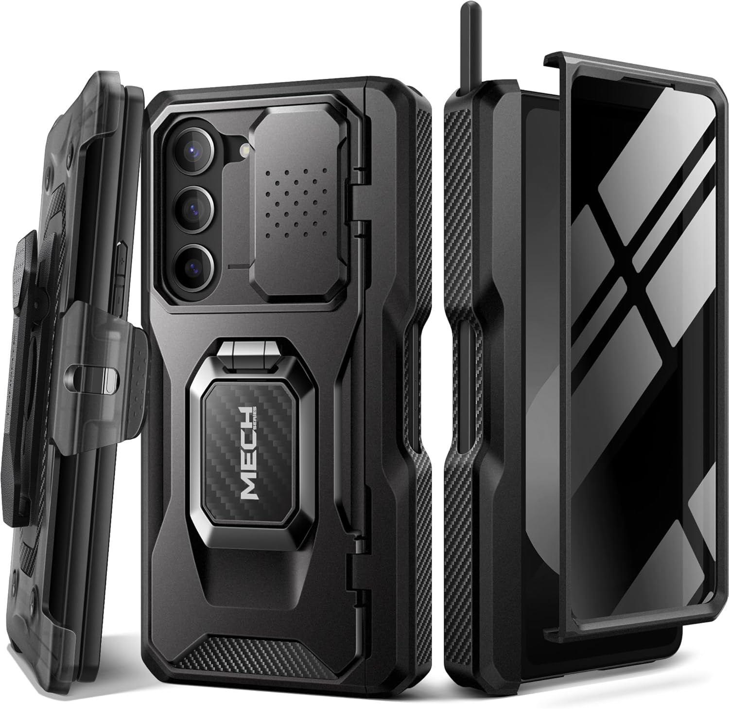 TONGATE for Z Fold 6 Case with Privacy Screen Protector, Built-in Z Fold6 S Pen...