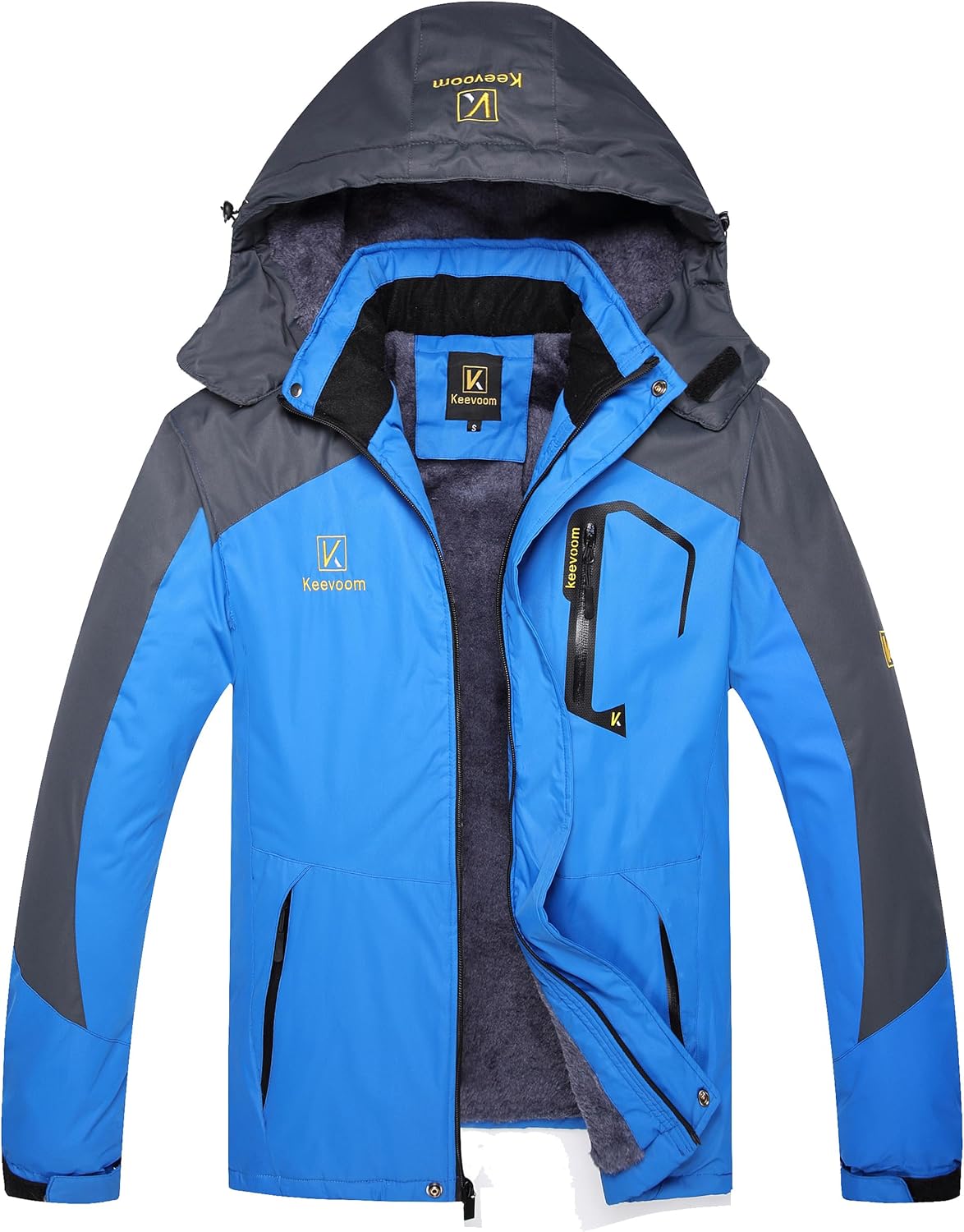 Keevoom Men's Waterproof Ski Jacket, Special Winter Warm Snow Coat, Innovative W...