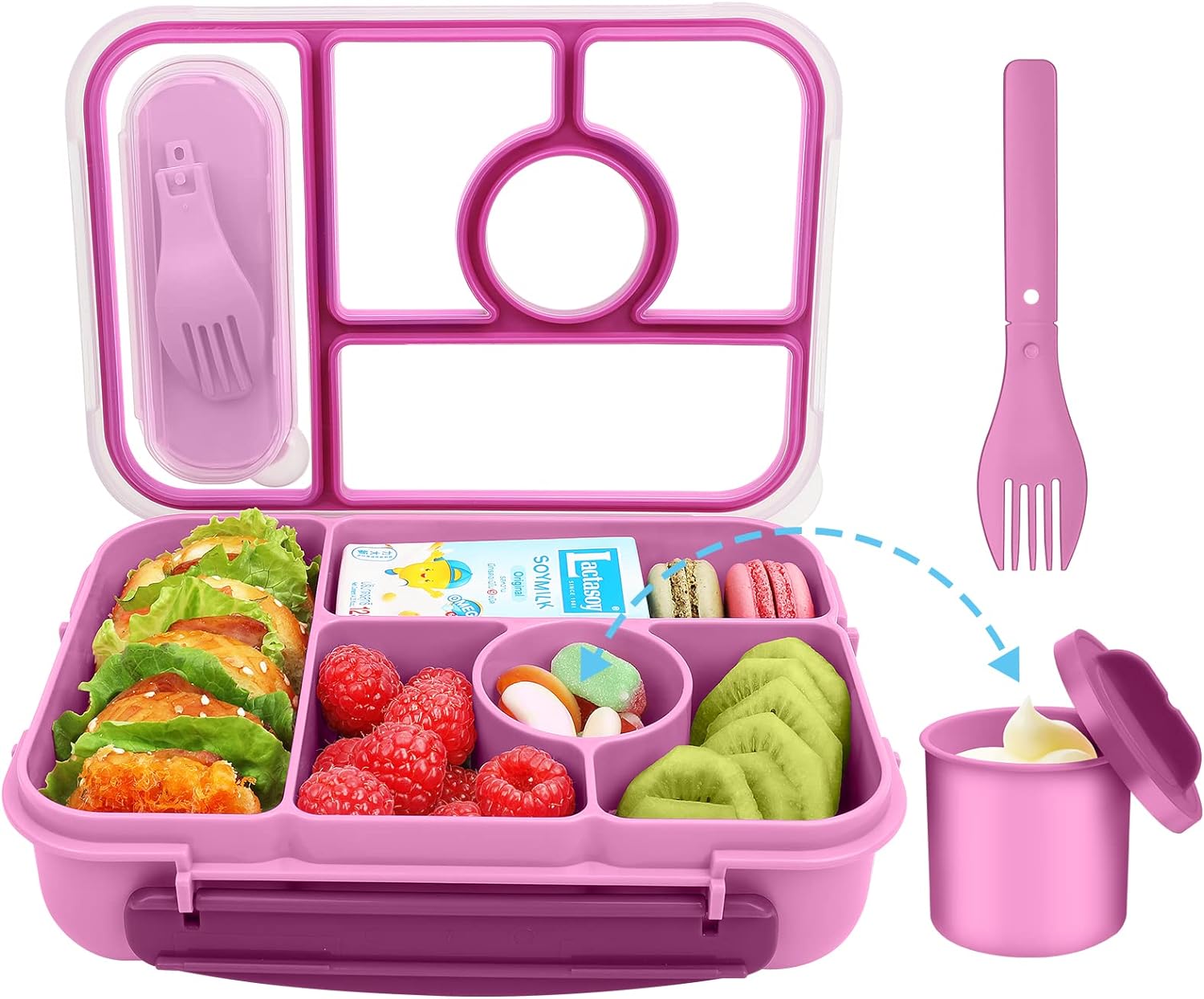 Lunch Box Kids,Bento Box Adult Lunch Box,Lunch Containers for Adults/Kids/Toddle...