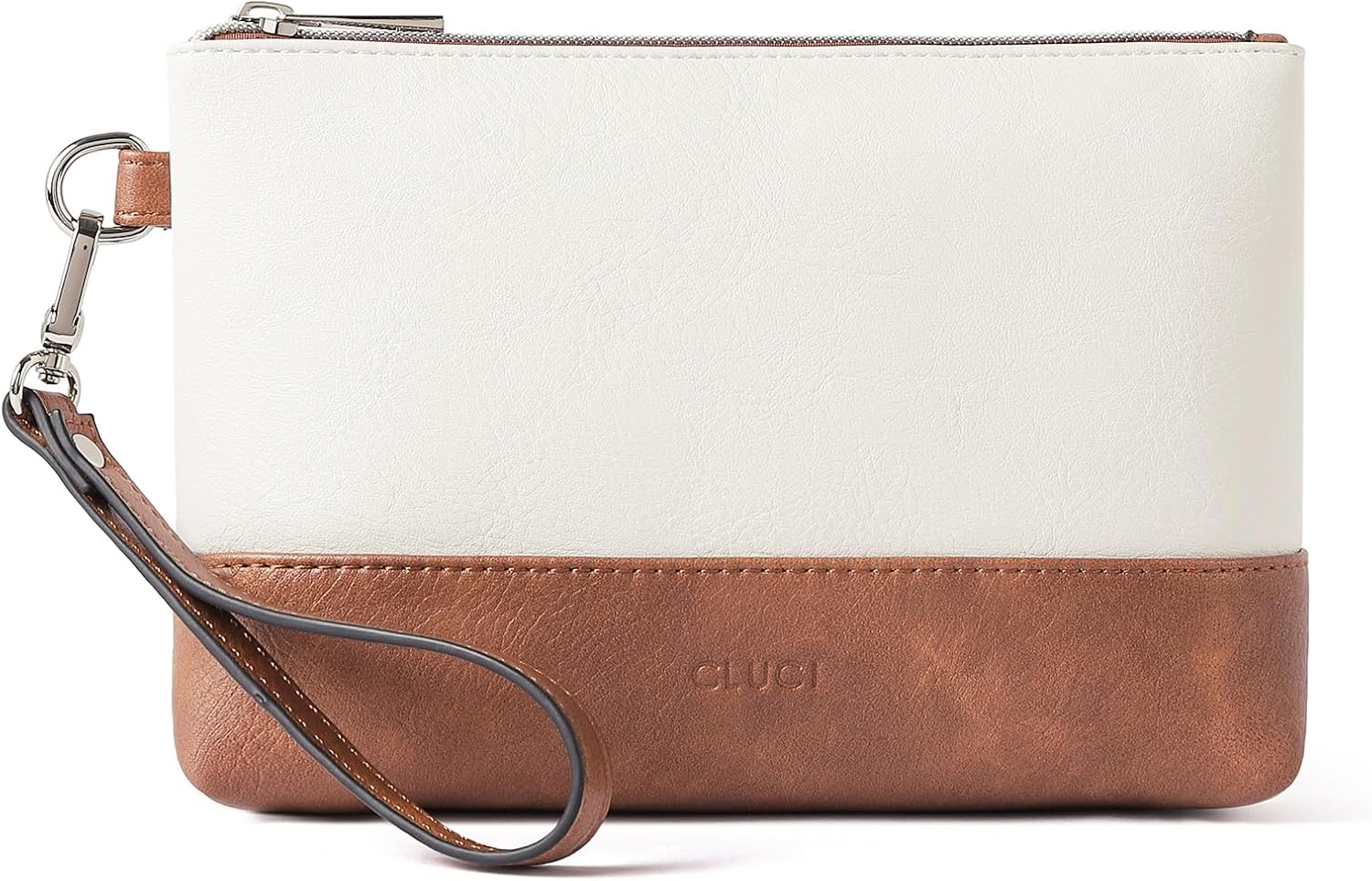 CLUCI Womens Wallet Large Capacity Leather Wristlet Clutch Zipper Purse Slim Lad...