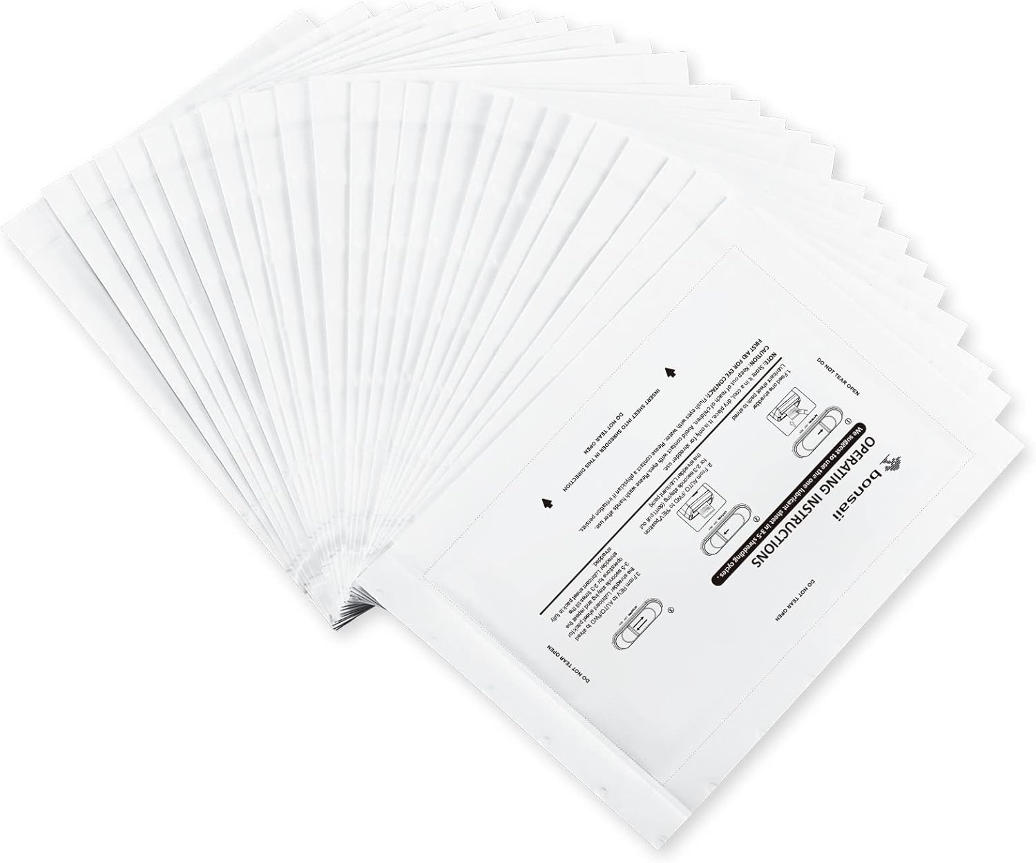 Bonsaii Paper Shredder Lubricant Sheets - Pack of 24 24-Sheet