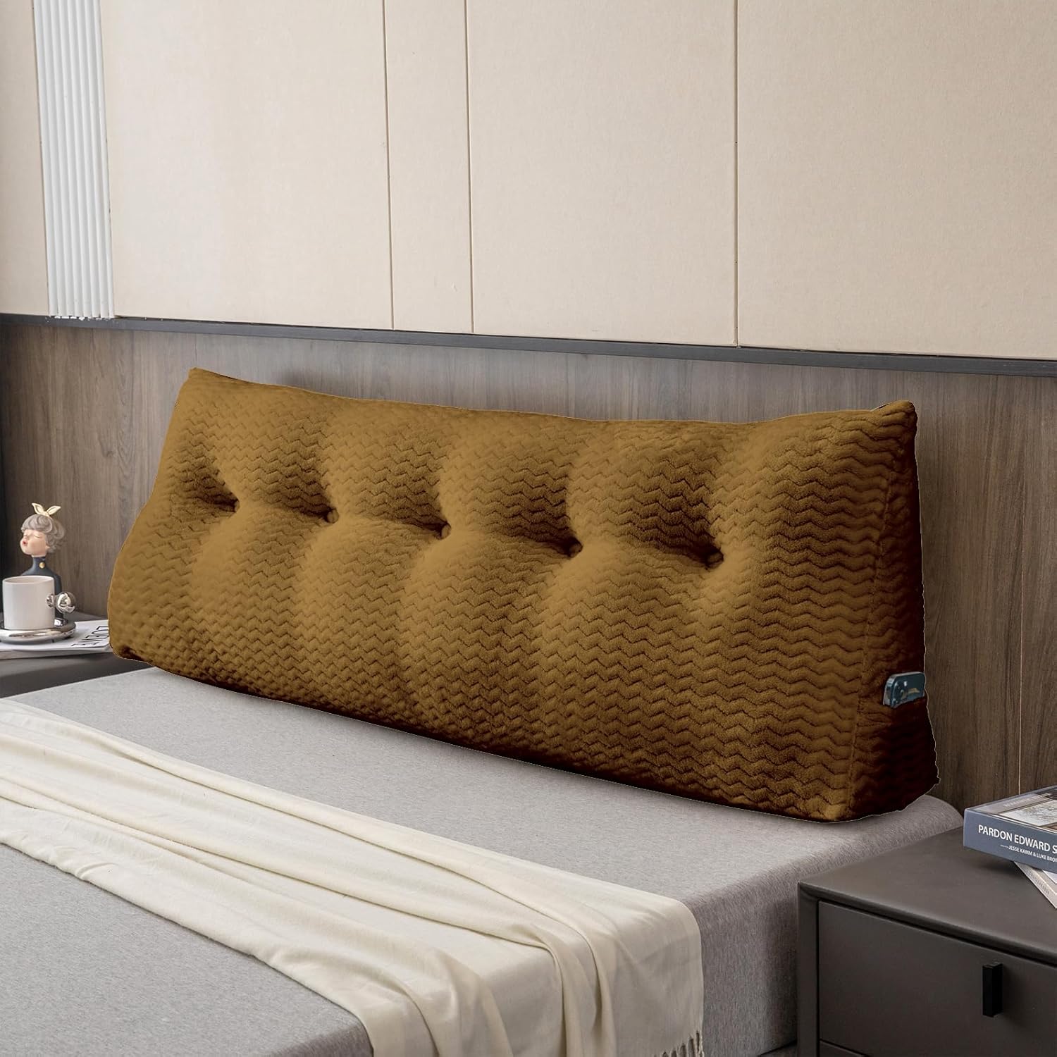 Large Bolster Triangular Headboard, Special Backrest Positioning Support, Innova...