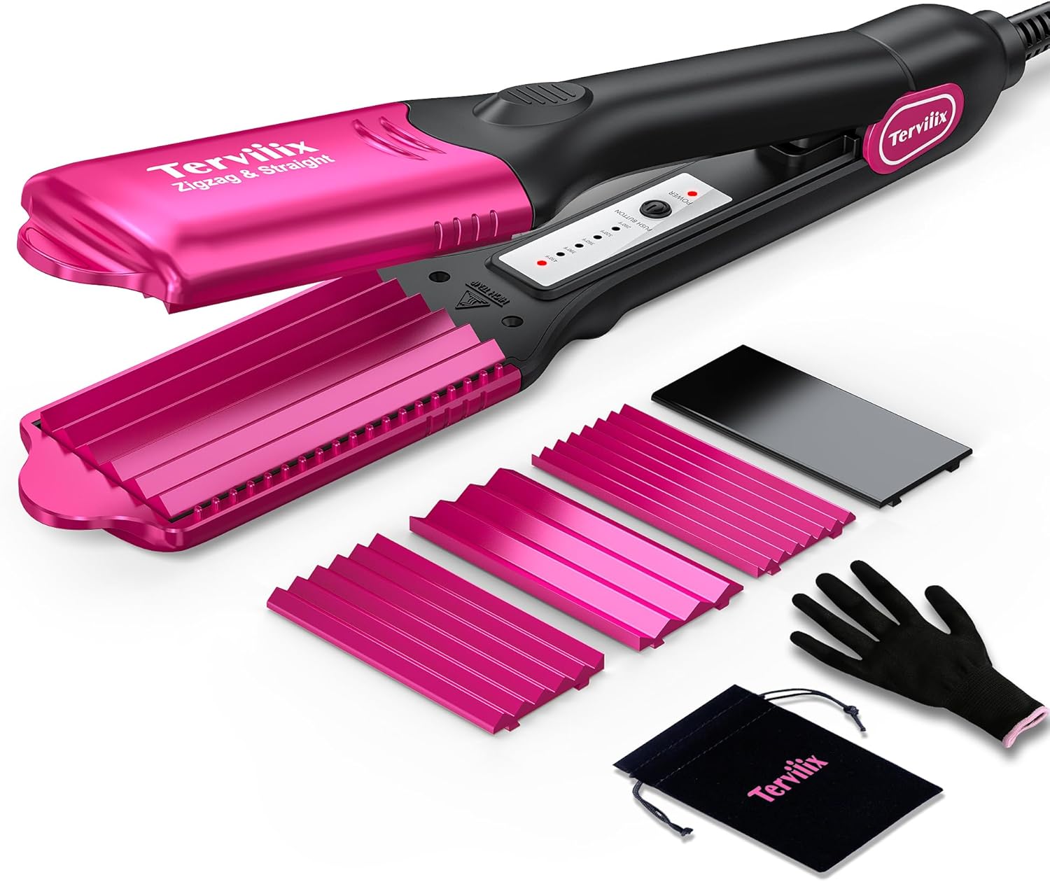 Terviiix Hair Iron, Special Crimper with 4 Interchangeable Plates, Innovative Ha...