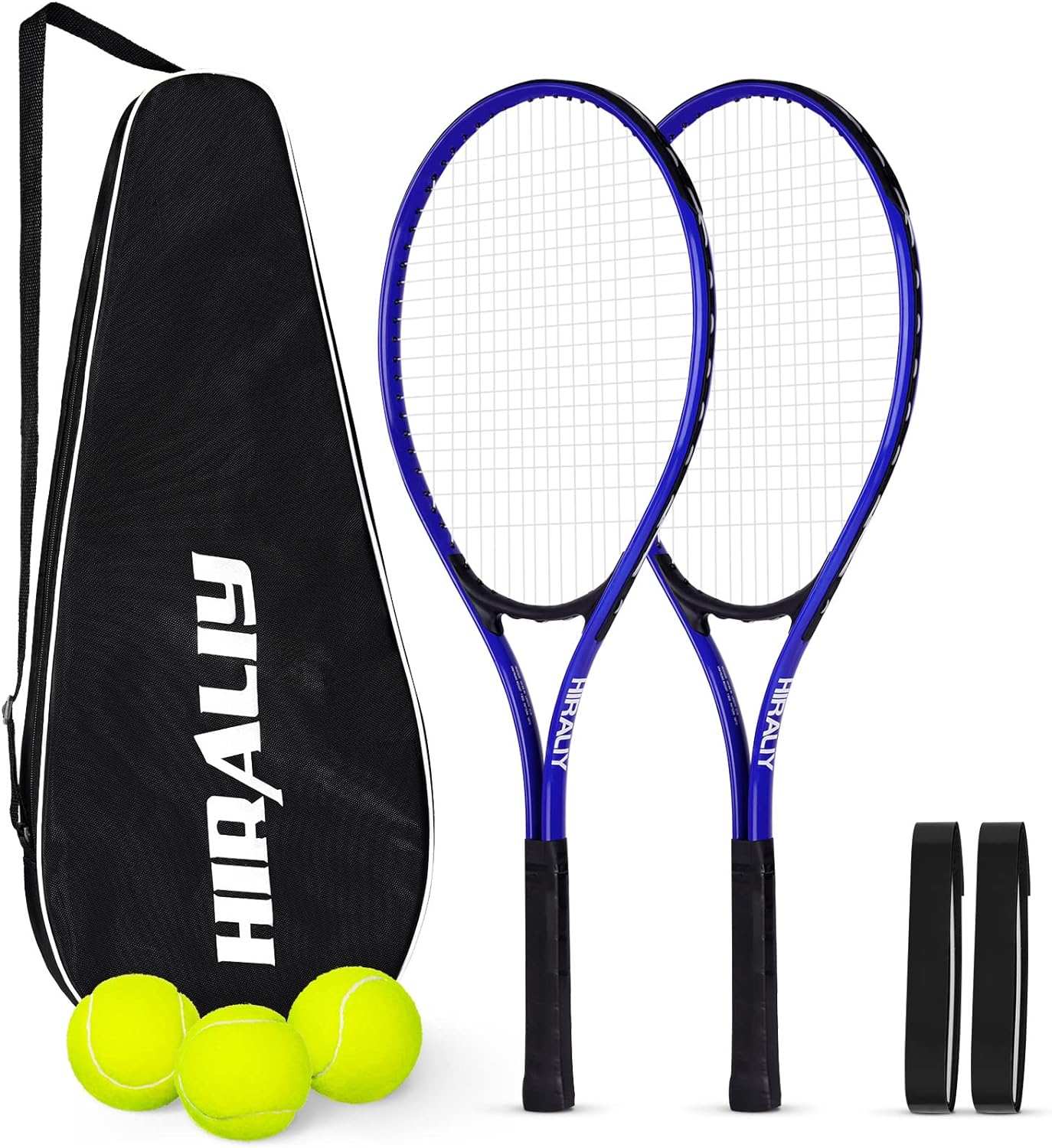 HIRALIY Adult Recreational 2 Players Tennis Rackets ,27 Inch Super Lightweight T...