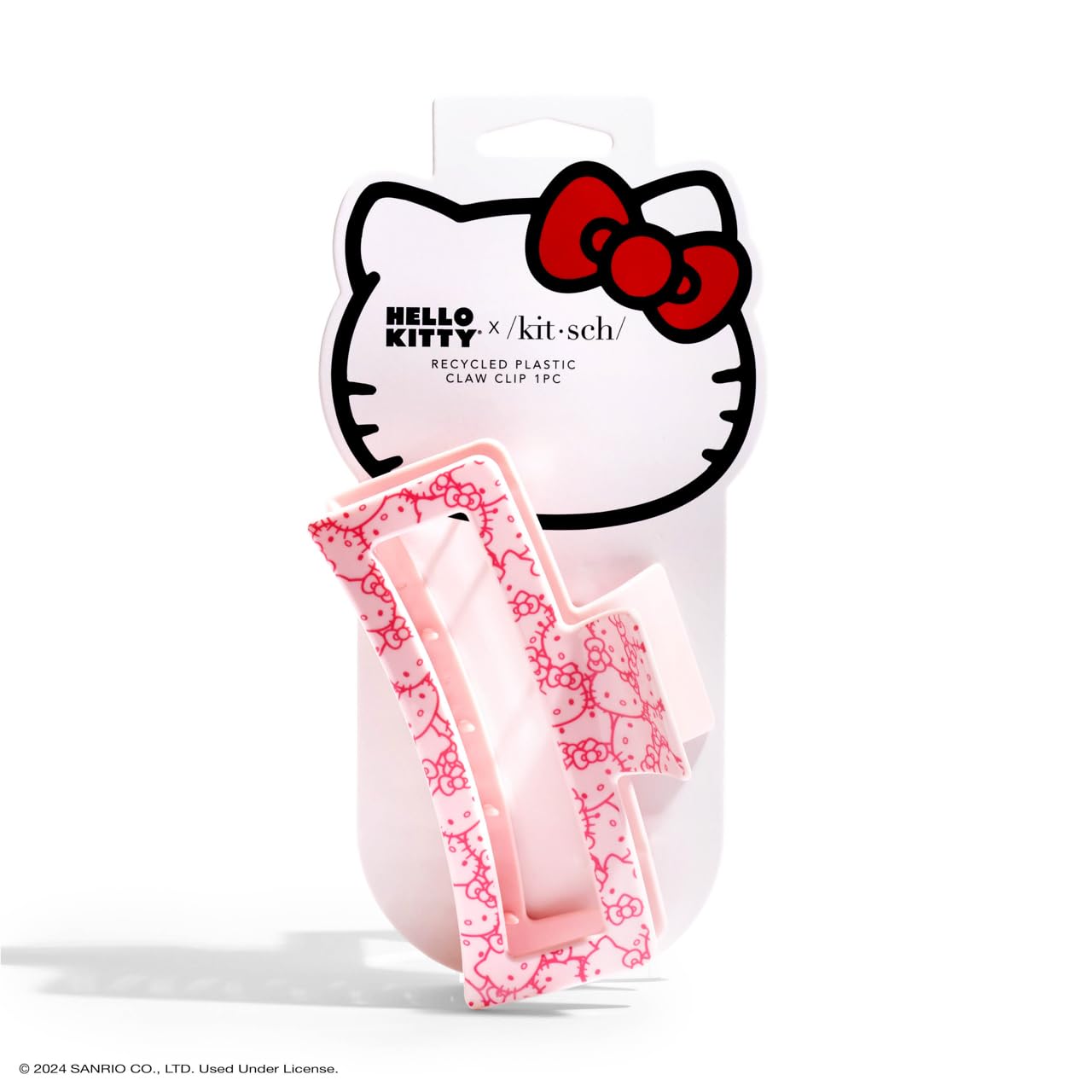Hello Kitty x Kitsch Recycled Plastic Jumbo Claw Clip, Extra Large Claw Clips fo...