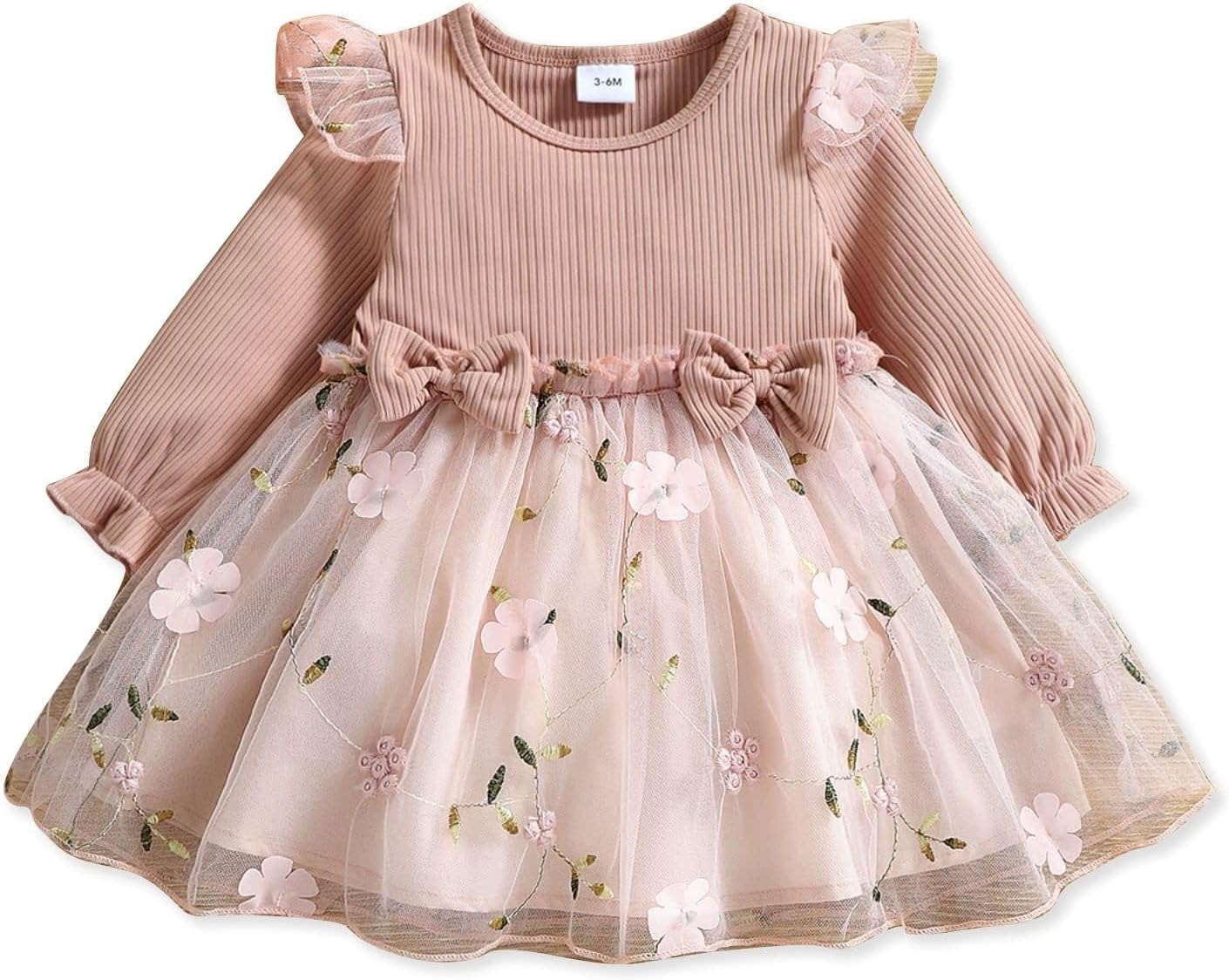 PATPAT Baby Girl Dresses, Special Butterfly Tulle Dress, Affordable Tutu Dress f...