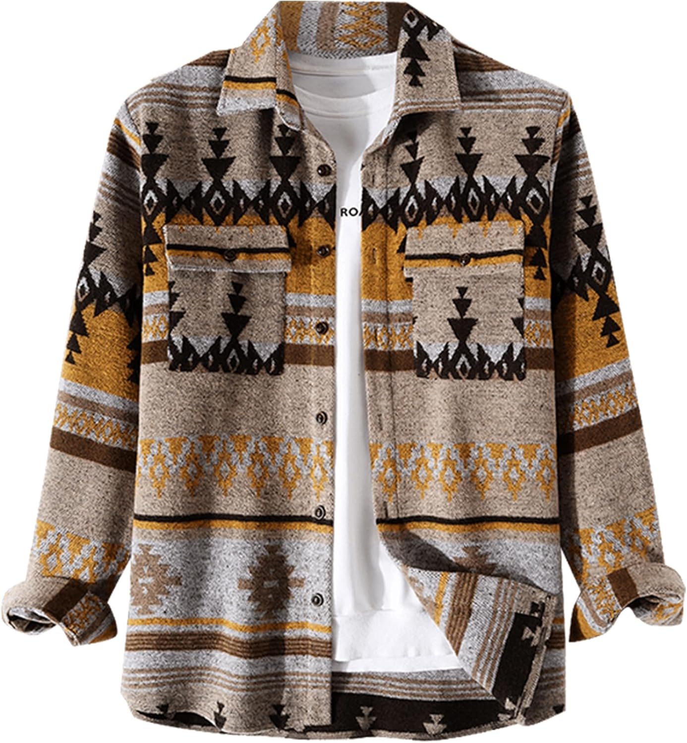 ZAFUL Men's Plaid Long Sleeve Shirt, Classic Flannel Shirt, Affordable Button Do...