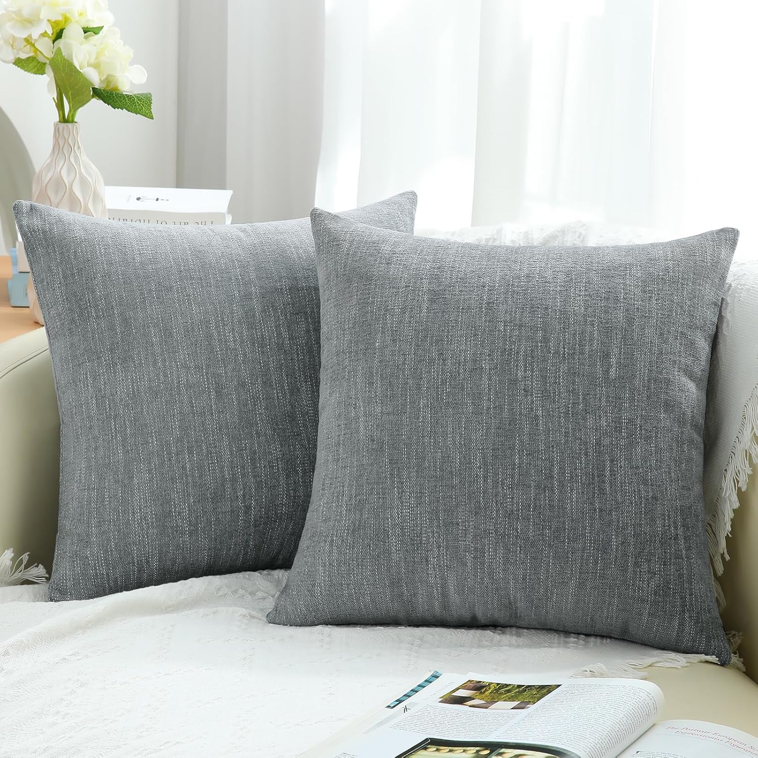 decorUhome Christmas Decorative Throw Pillow Covers for Holiday Decor, Special L...
