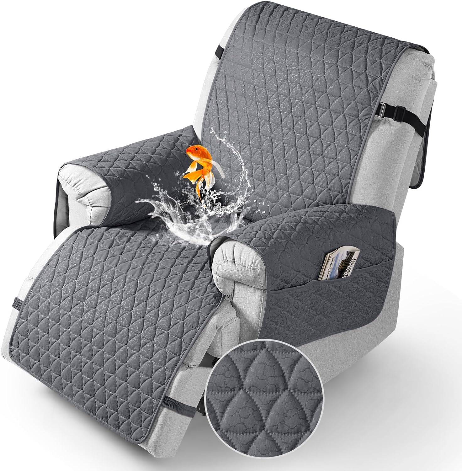TAOCOCO 100% Waterproof Recliner Cover - Recliner Cover with Non-Slip Granule, R...
