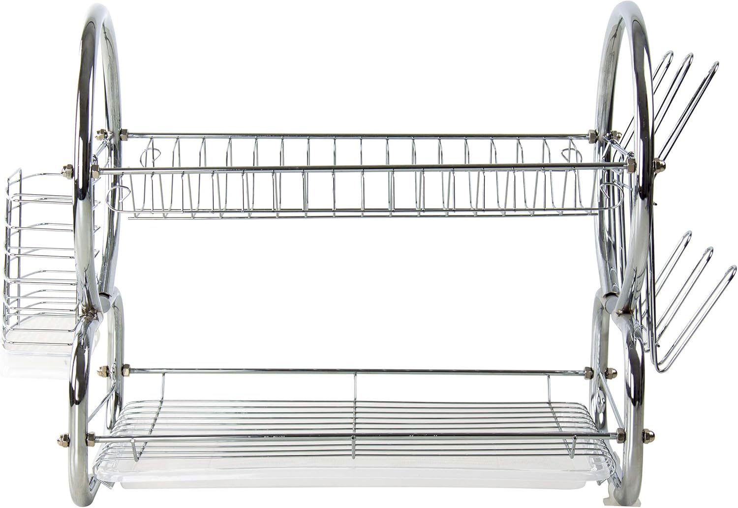 SQ Professional Dish Drainer | 2 Tier Aluminium dish drying rack |Dish Drainer w...