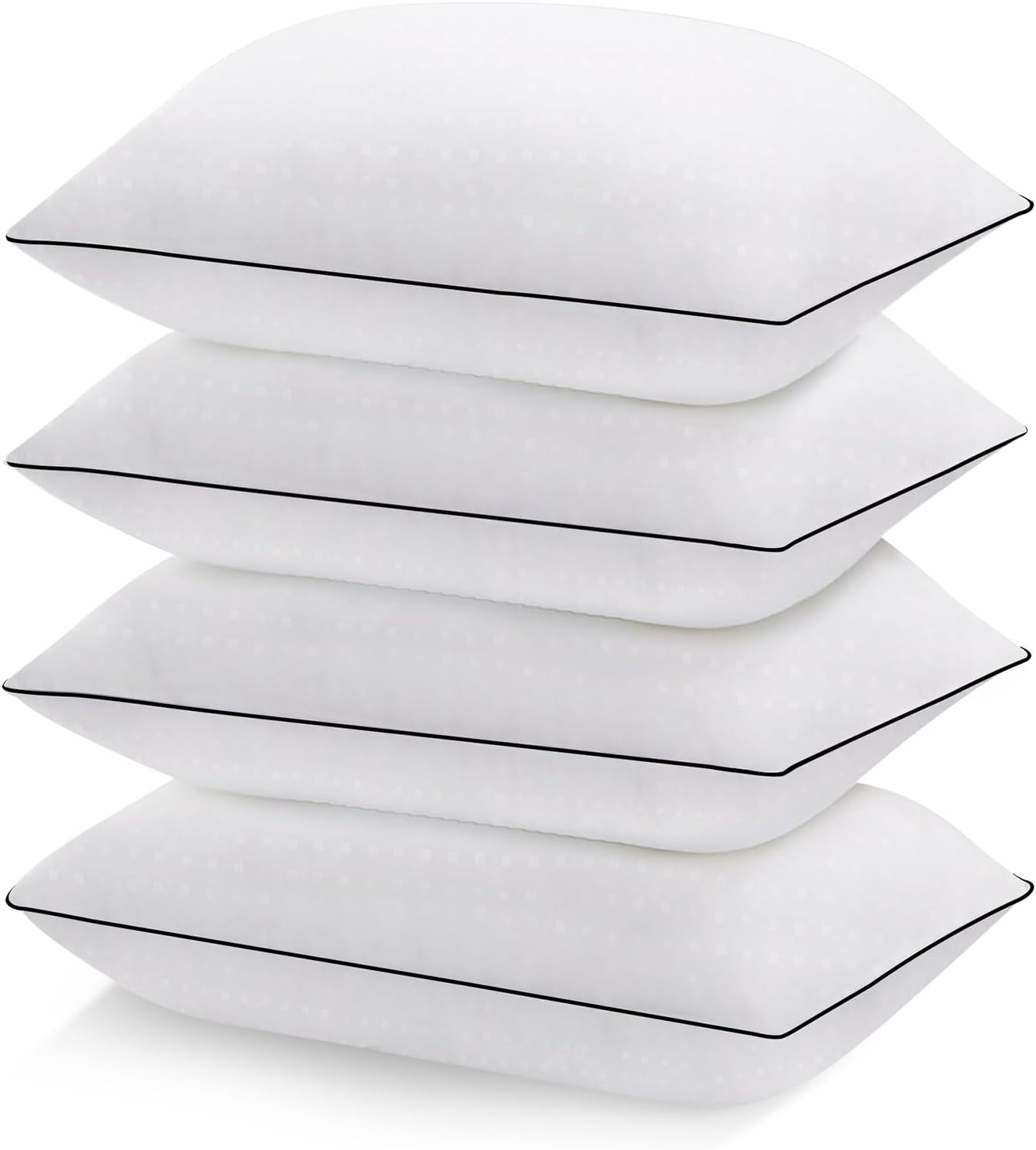 Nctoberows Bed Pillows for Sleeping Standard Size Set of 4, Cooling and Supporti...