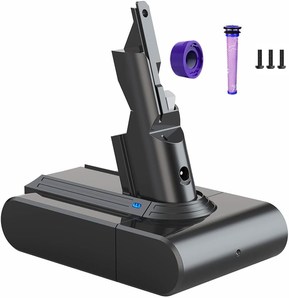 Battery for Dyson V7, YABER 6,0Ah Replacement Battery for Dyson V7 SV11 Compatib...