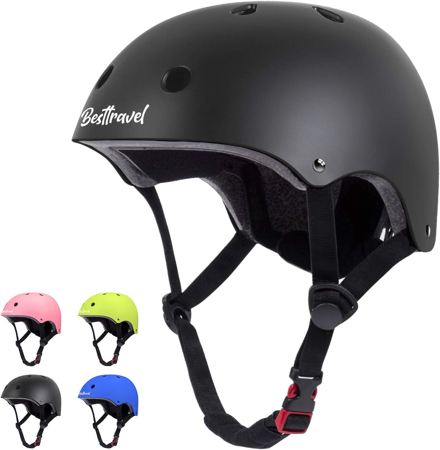 Kids Helmet, Toddler Helmet Adjustable Toddler Bike Helmet Ages 3-8 Years Old Bo...