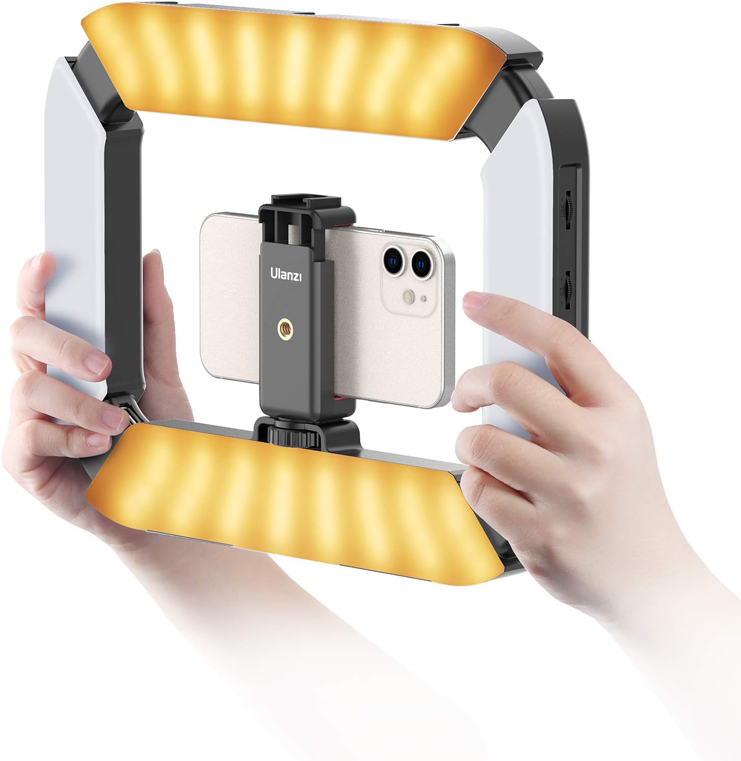 ULANZI Smartphone Video Rig, Special Cell Phone Handheld Stabilizer with Ring Li...